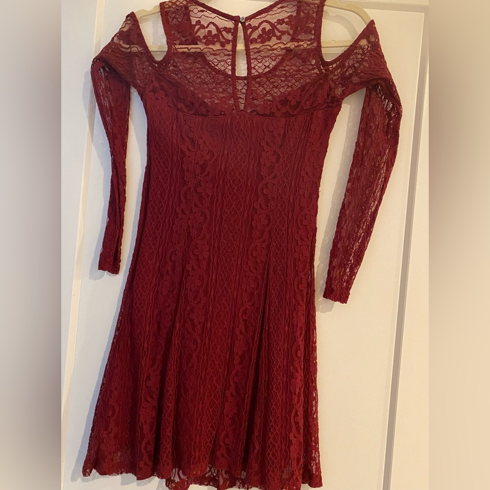 Hollister lace dress with cutouts